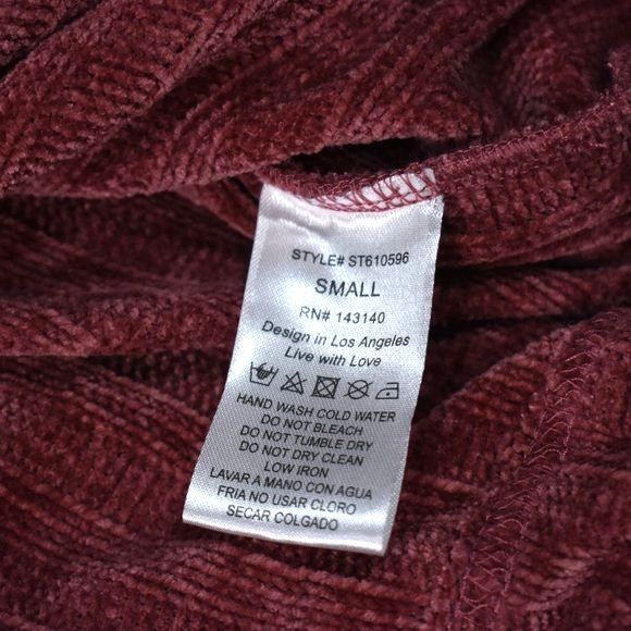 Style Rack Pink Zip-Up Cropped Hooded Sweater Jacket Size Small - Picture 13 of 13